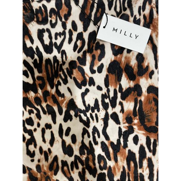 Milly Leopard Print Modern Mini Skirt‎ Size 0 NWT - Picture 7 of 7